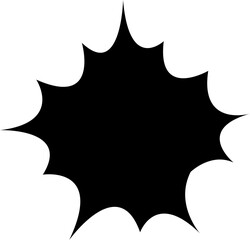 Comic burst, speech bubble, text box silhouettes , vector style. essential graphic elements , comic design, pop art, dialog highlights, creative retro style storytelling, isolated on transparent backg