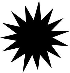 Comic Speech Bubble Silhouettes vector , Thought, Talk , Explosion Shapes Icons, vector design. Vector illustration on transparent background, isolated on transparent ground