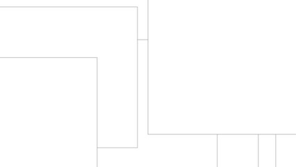 Minimalist abstract background featuring thin gray intersecting rectangular outlines, forming a layered geometric composition with a clean, modern digital aesthetic.