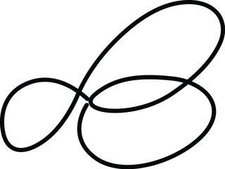  One-line art bee illustration. 