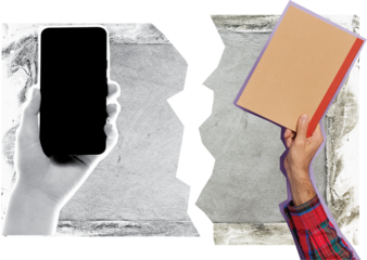 hands that share things art collage