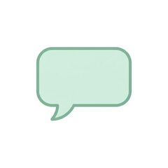 Fototapeta premium Smooth Minimalist Speech Bubble Icon