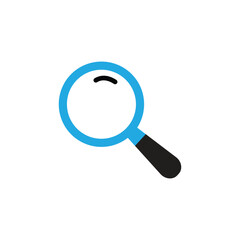 Magnifying glass icon isolated design