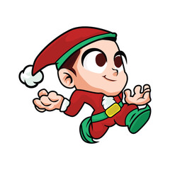 pole elf with separate white background