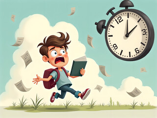 Fototapeta premium The exam is coming soon