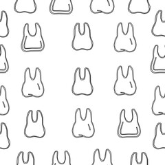 Set of dental tooth. doodle Teeth Pattern background. doodle tooth pattern background. dental seamless pattern background.