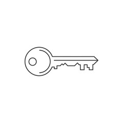 Simple illustration of a key, symbolizing security and access, set against a minimalist background