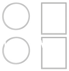 Shape outline borders