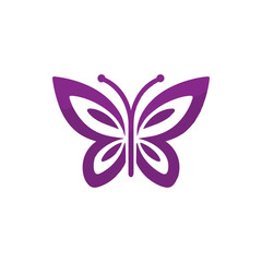 Vibrant purple butterfly illustration showcasing intricate wing patterns against a clean backdrop