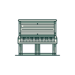 Vintage piano in a cozy room with soft lighting, inviting a musical ambiance and creativity