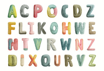 alphabet vector art