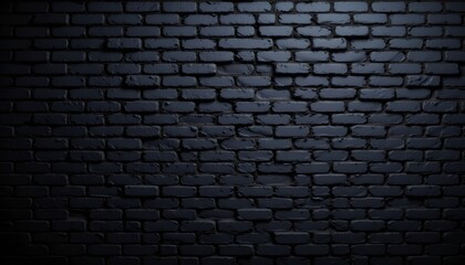 A close up of a black brick wall, which appears to be an old, weathered structure that could potentially be inside a building, as suggested by its backdrop.