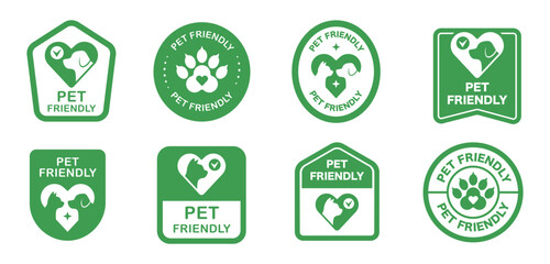 Pet frendly icon. Vector illustration lable