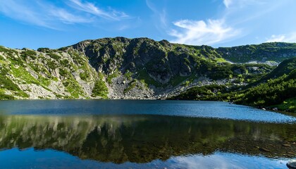 Fototapeta premium Mountain lake reflection (2)