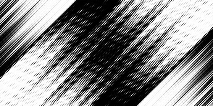 Black and white abstract halftone pattern with hexagon shape for modern background and jersey design.