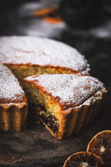 Mince Pie Tart with Powdered Sugar
