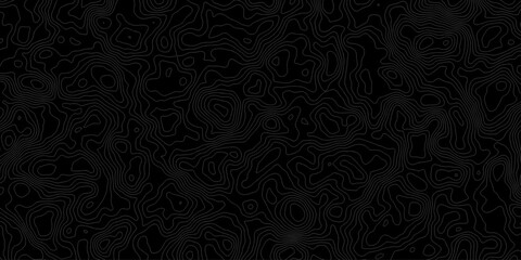 Topographic map, topographer seamless pattern, typography linear equalizer backdrop. Vector seamless line wave map texture, contour background. Topographic map, topographer seamless pattern.

