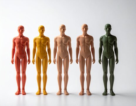 Generated image Ishihara (color blindness) test diagrams (real display) on a shadow-free white background