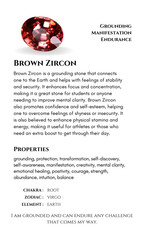 Brown Zircon Crystal Healing Properties Guide