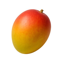 Ripe Mango Isolated on Transparent Background