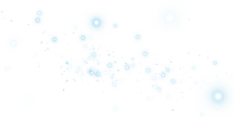 Blue Sparkles with Shimmering Dust and Glowing Light Effect