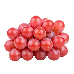 Red Grapes Cluster Isolated on transparent Background