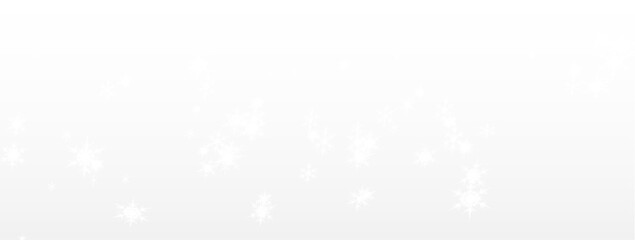 An exhibition of white snowflakes drifting against a dark backdrop, perfect for winter themes and atmospheres