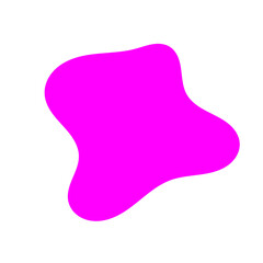 Pink abstract organic blob shape for modern backgrounds, decorative overlays, and creative graphic designs