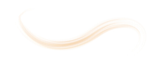 Orange warm air flow wave effect. Design element for visualizing hot air flowing.