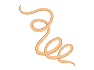 roundworm Clip Art Illustration
