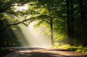 Obraz premium morning in the woods