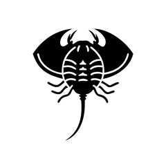 Prehistoric Trilobite Fossil Icon - Ancient Sea Creature