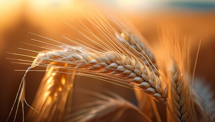 close up of a stalk of wheat