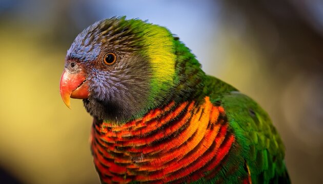 scaly breasted lorikeet trichoglossus chlorolepidotus in australia