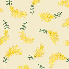 ミモザのパターン