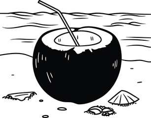 Abstract geometric pattern featuring intersecting lines and circles in monochrome tones isolated on transparent background