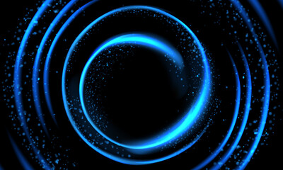 Abstract bright neon background scene with rays, spotlights, multi-colored background.