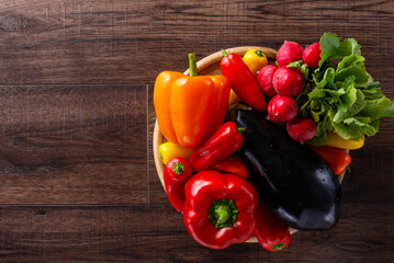 Colorful Bell Peppers and Vegetables