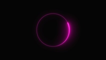 Neon circle glow pink light abstract background wallpaper illustration 71