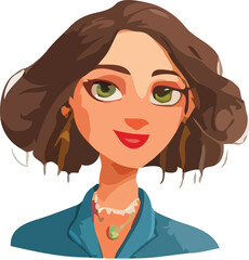 woman cartoon character