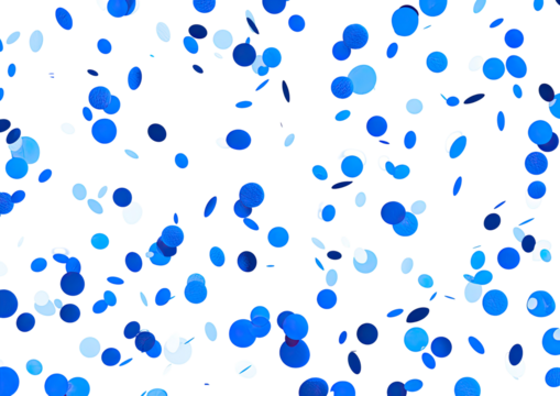Abstract pattern of blue and white circles on black