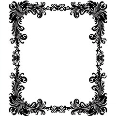 Vintage Ornamental Corner Frame Decoration Vector