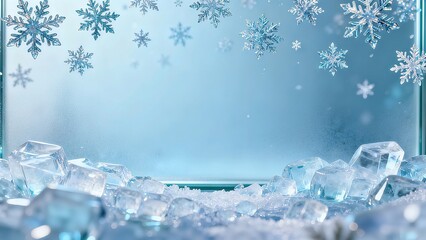 Snowy Christmas Background Snowflake Festival Decoration Elements