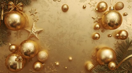 golden christmas decoration