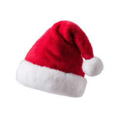 Festive Red Santa Hat with Plush White Trim Perfect for Christmas Celebrations and Holiday Cheer