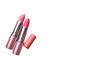 Three shades of pink lipstick