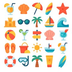 25 Beach Icon Pack