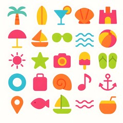 25 Beach Icon Pack
