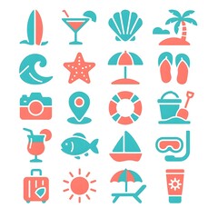 25 Beach Icon Pack