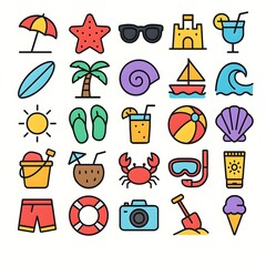 25 Beach Icon Pack